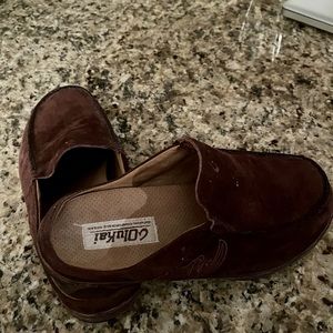 Olukai suede slip on